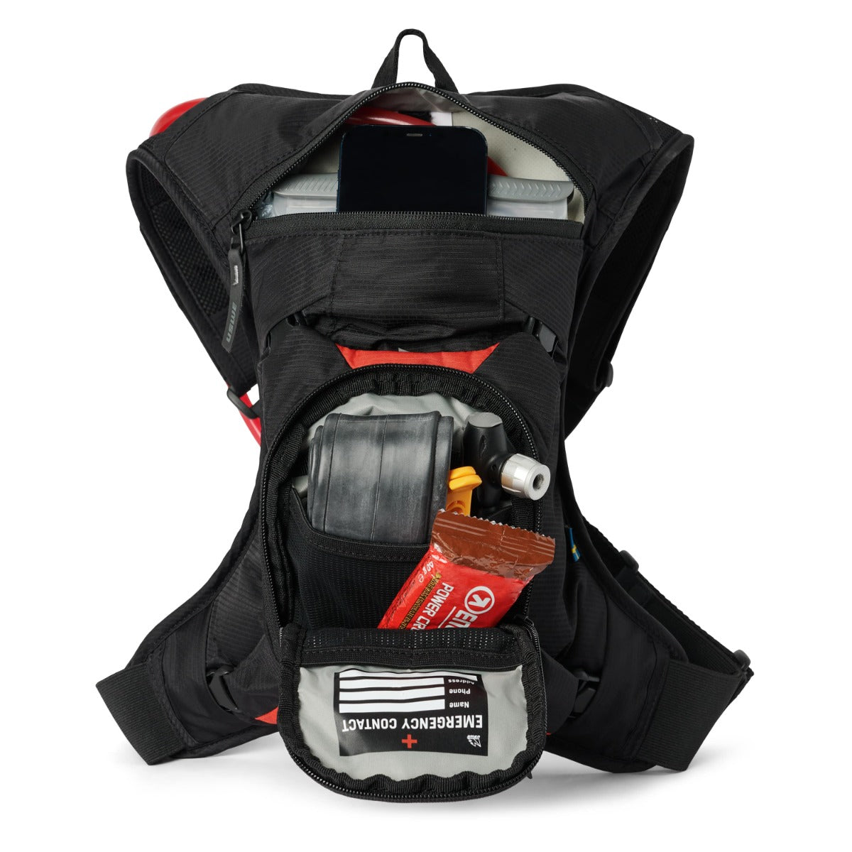 Bolsa de hidratación USWE MTB HYDRO 3 L Negro/Rojo