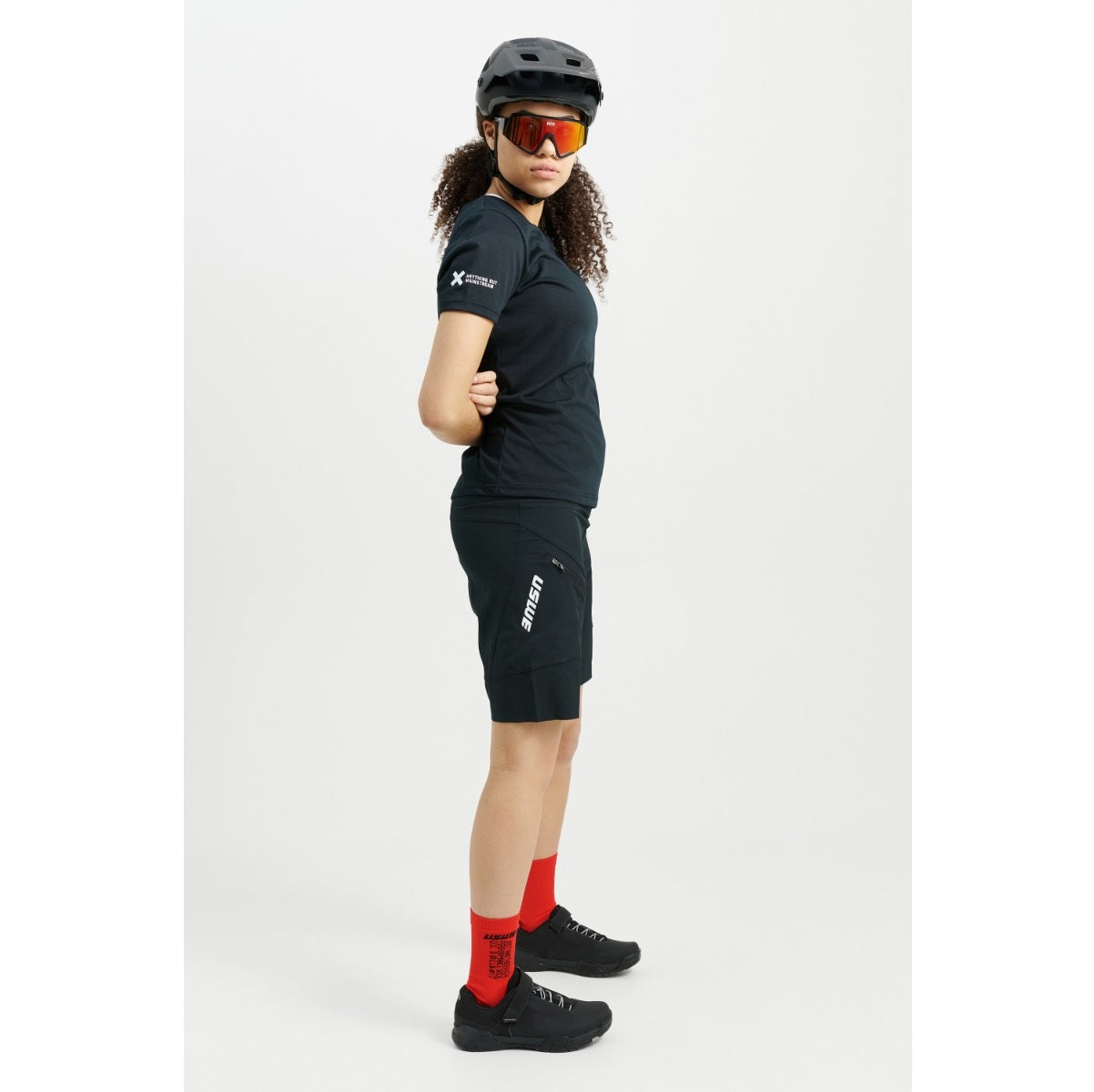 Pantalón Corto USWE HYBRID MTB Mujer Negro