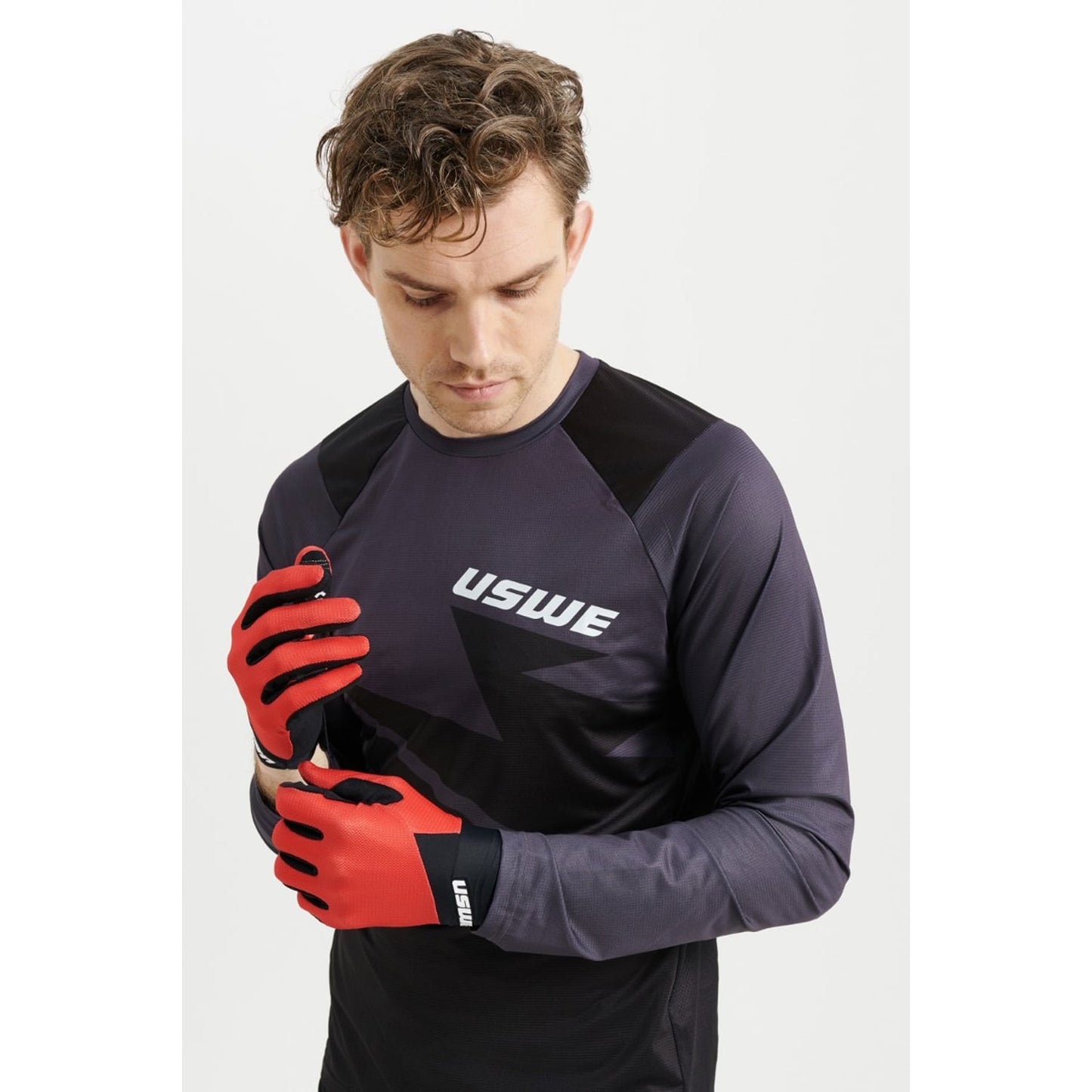 Maillot MTB USWE BERG Manga Larga Negro