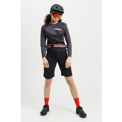 Camiseta USWE BERG MTB Manga Larga Mujer Negro