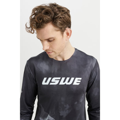Maillot USWE LUFTIG MTB Mangas Largas Negro