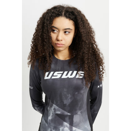 Maillot USWE LUFTIG MTB Manga Larga Mujer Negro