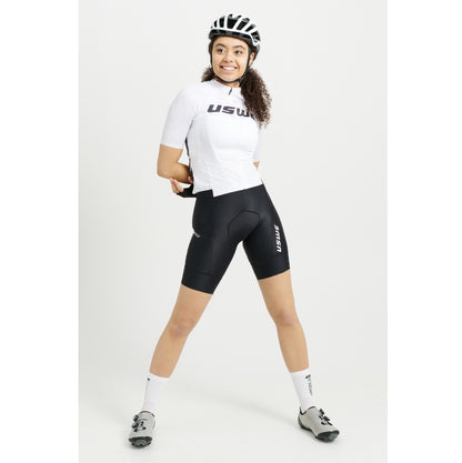 Maillot USWE GRUS GRAVEL Manga Corta Mujer Blanco