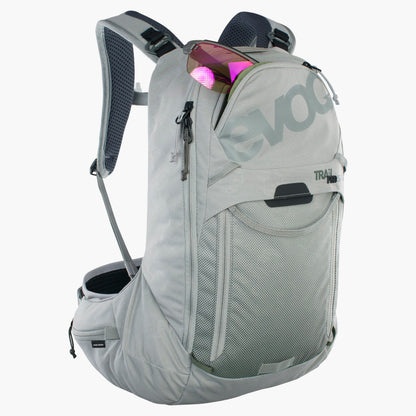 Mochila con protector de espalda EVOC TRAIL PRO SF 12L gris - vista 3