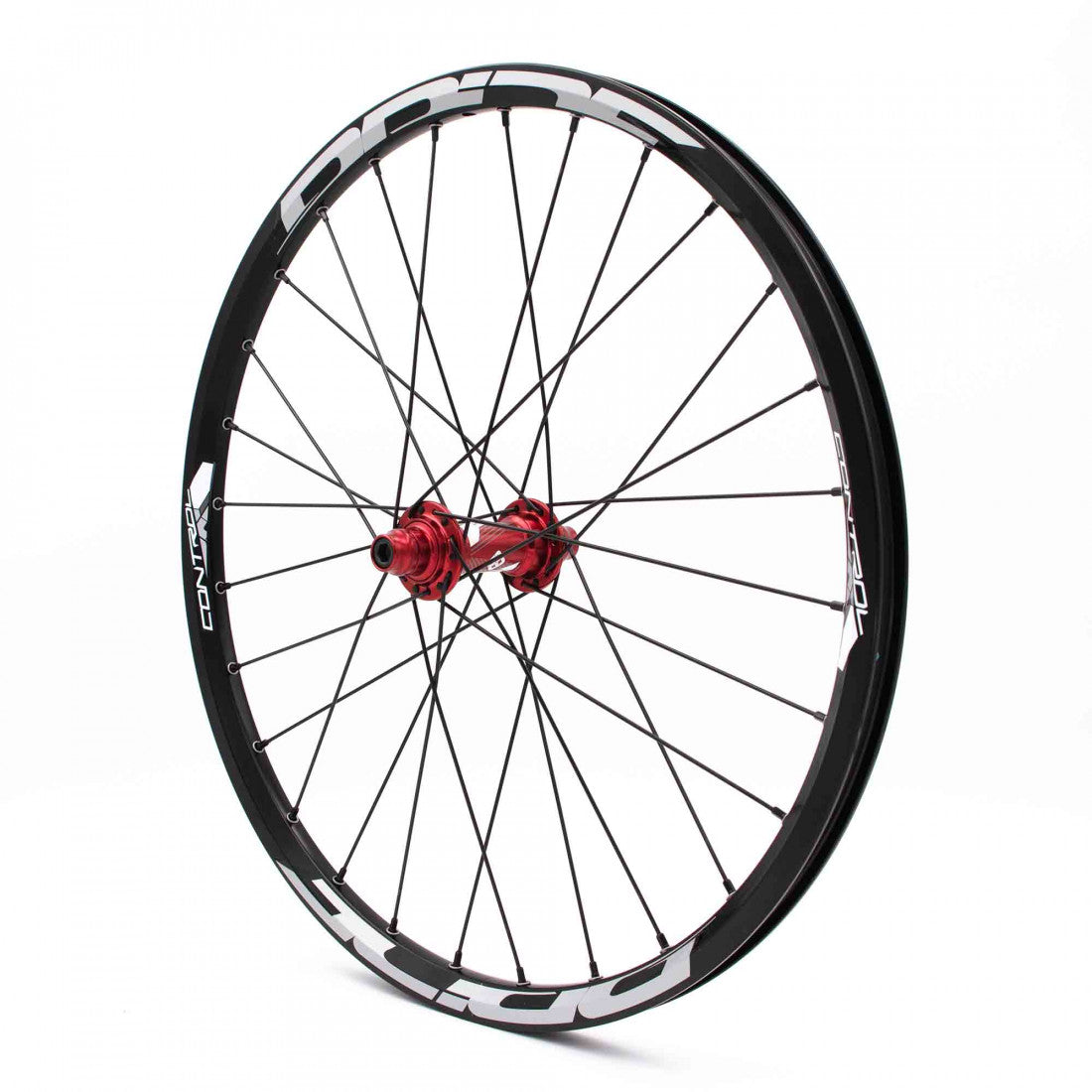 Par de Ruedas PRIDE 20" (451mm) Control V1 Disc Ejes 10/15mm Rojo
