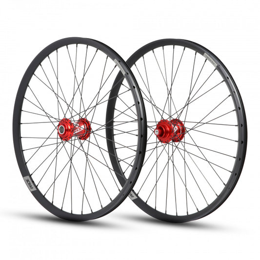 Par de Ruedas PRDIE 24" (507mm) Control V1 Helium Disc Ejes 20/10mm Rojo