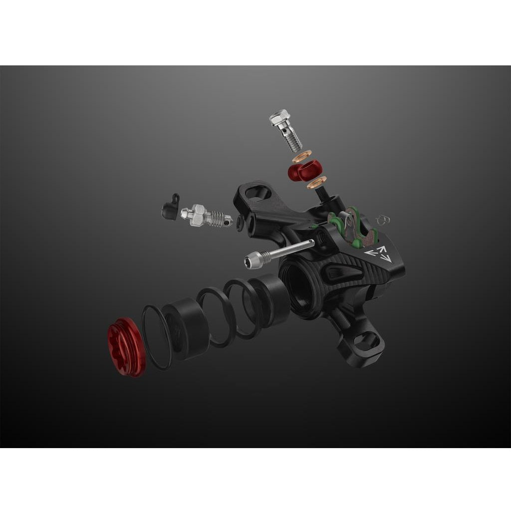 Freno trasero HOPE TECH 4 EVO X2 PM Plata/Negro