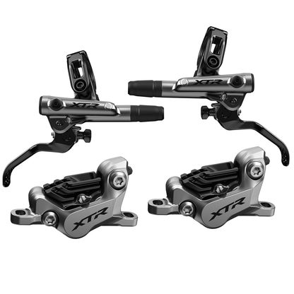 Par de Frenos SHIMANO XTR M9120 4 Pistones J-KIT Pastillas Metálicas Ventiladas